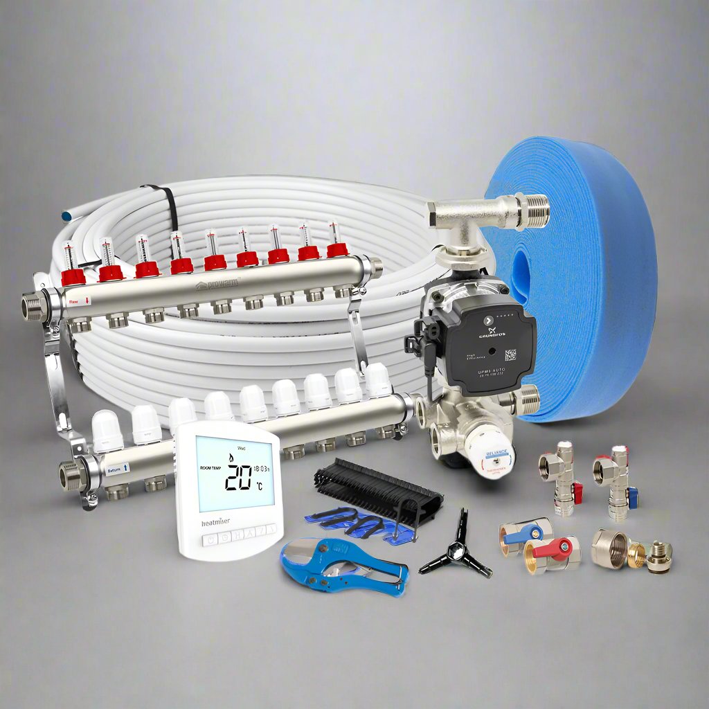 NovaTherm 180sqm Multi-zone Wet Underfloor Heating Kit