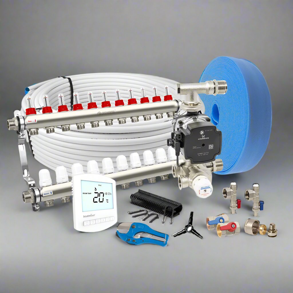NovaTherm 220sqm Multi Zone Wet Underfloor Heating System
