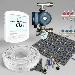 RetroFit Low Profile Multi Zone Wet Underfloor Heating Kit - 32sqm
