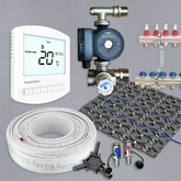 Retro Fit 50m² Low Profile Multi Zone Water Underfloor Heating Kit