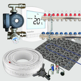 Retro Fit / Low profile Multi zone Underfloor Heating Kit 100m²