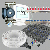 Retro Fit / Low profile Multi zone Underfloor Heating Kit 110m²