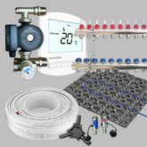 Retro Fit / Low profile Multi zone Underfloor Heating Kit 140m²
