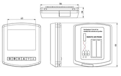 Heatmiser Slimline-RF Wireless Programmable Thermostat